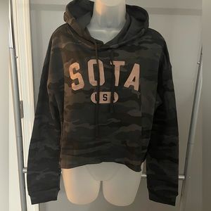SOTA Camo Cropped Hoodie